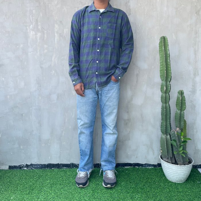 KEMEJA FLANEL KOTAK GU 009