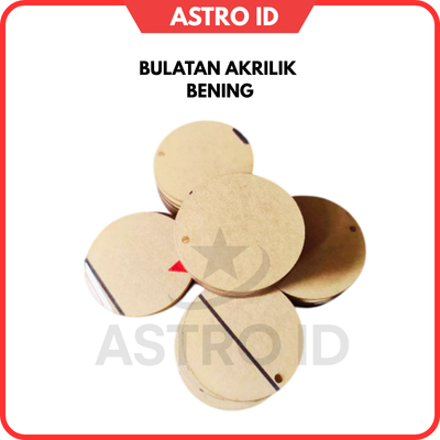 Gantungan Kunci Bulat Akrilik Polos Tanpa Tulisan Dan Gambar Potongan Akrilik Bulat