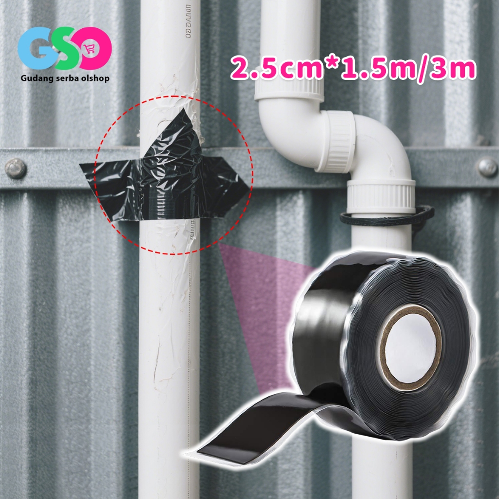 3m Lakban Isolasi Isolasi Pipa Anti Bocor Waterproof Cocok Untuk Isolasi Kabel Perbaikan Pipa