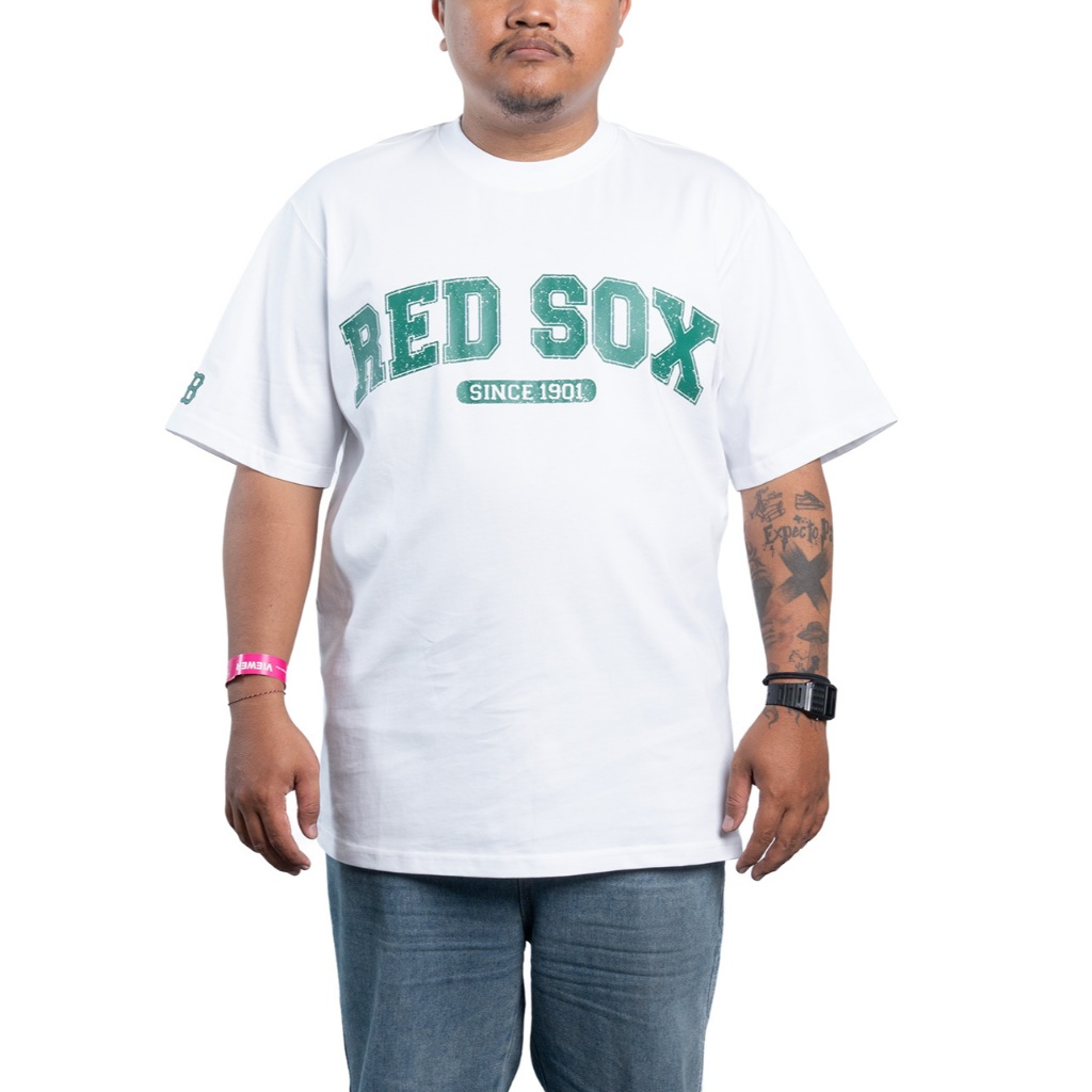 Kaos MLB Varsity Logo Boston RX White 3ATSV0633-43WHS