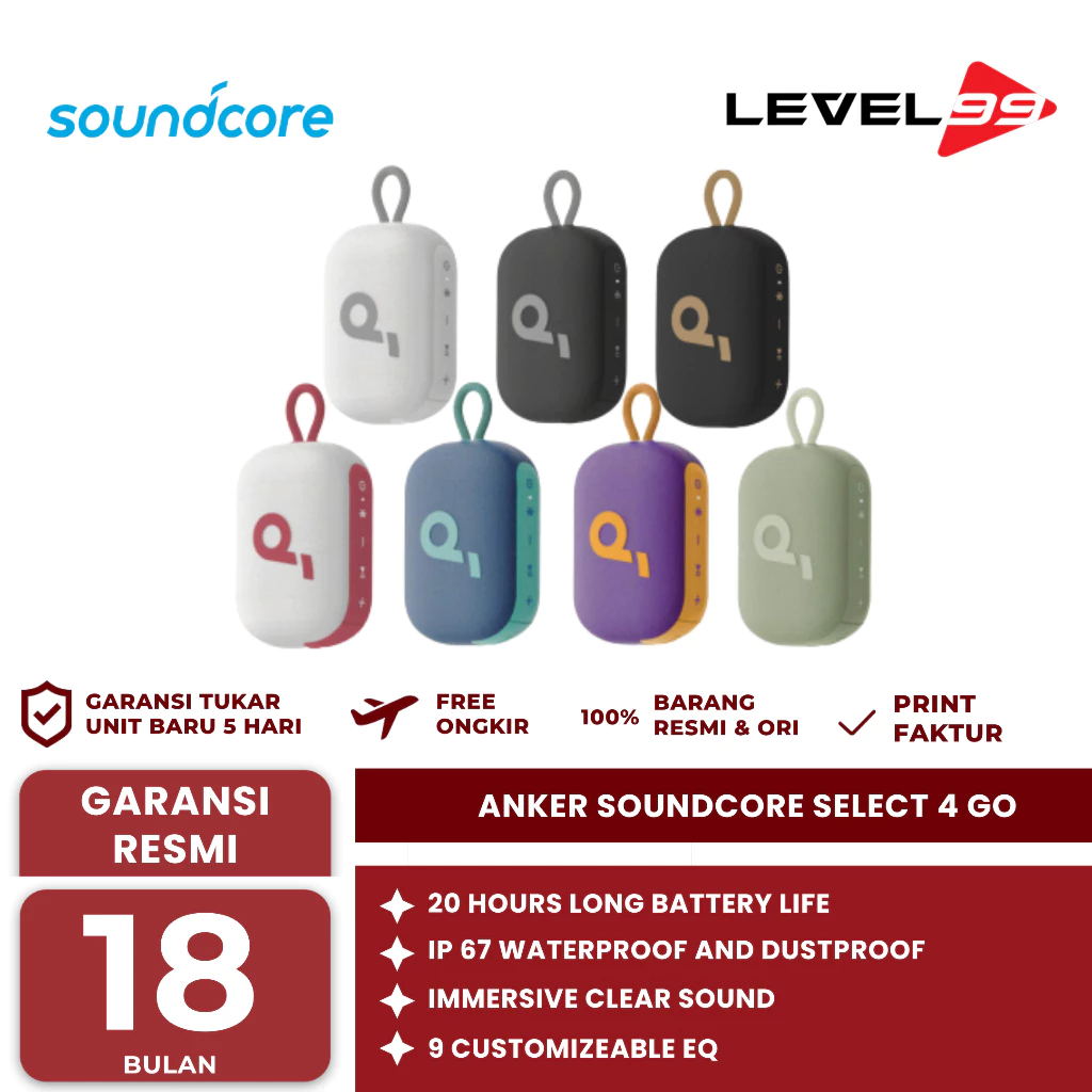 ANKER SOUNDCORE SELECT 4 GO BLUETOOTH SPEAKER