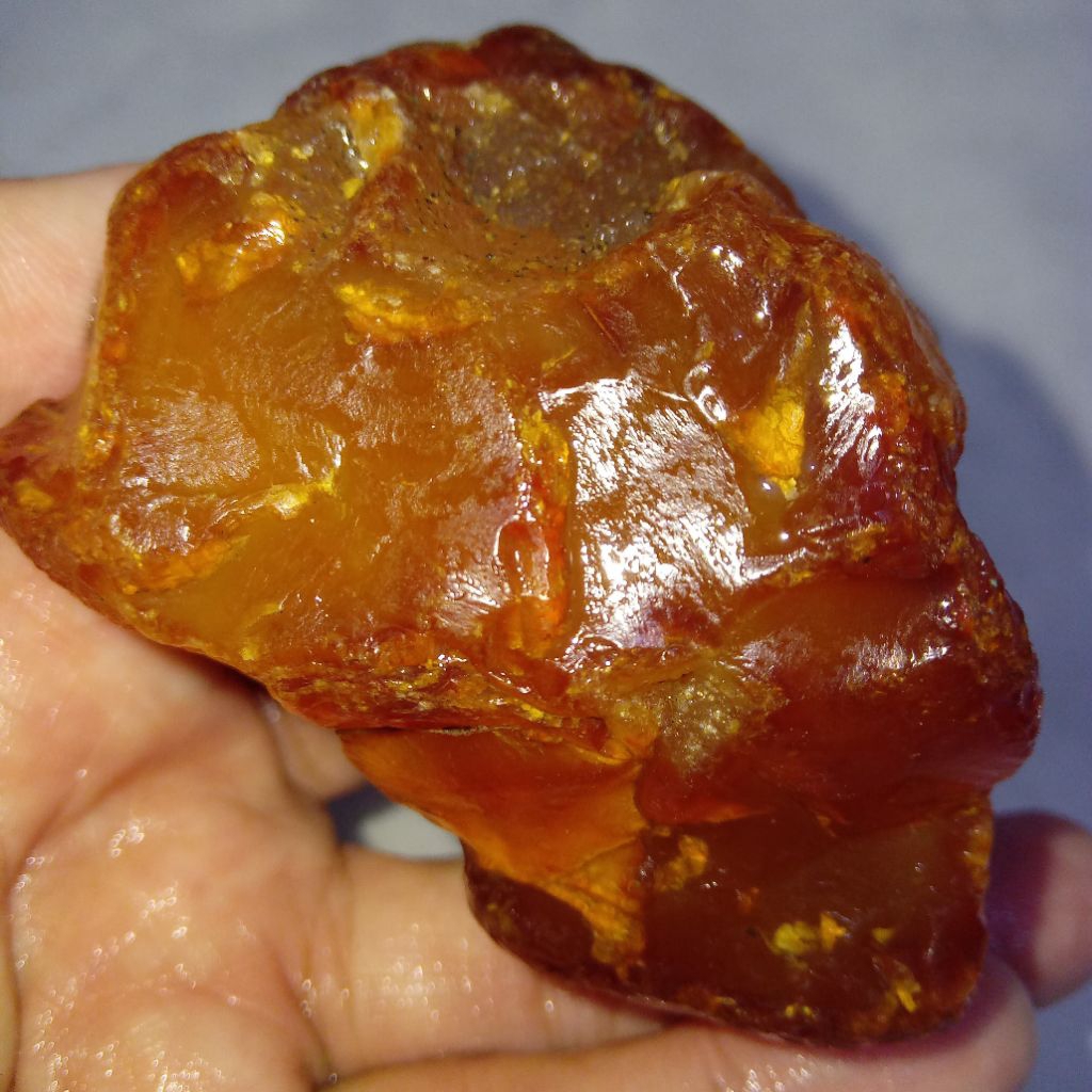 Natural Batu Cempaka Kuning Kristal Giwang