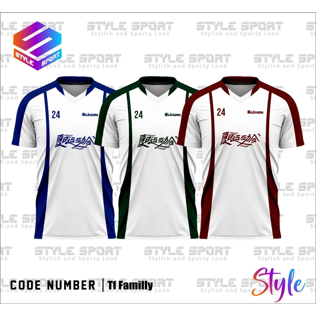 STYLE_ Setelan Baju Jersey TF Family Gen 4 Full Printing Gratis Nama dan Nomor Ready semua warna- Je