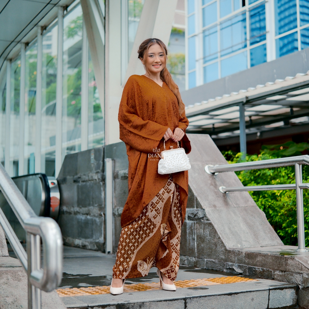 Diana Butik - SET BLOUSE ARUNA POLOS | Kaftan Tunik | Tunik Viscose
