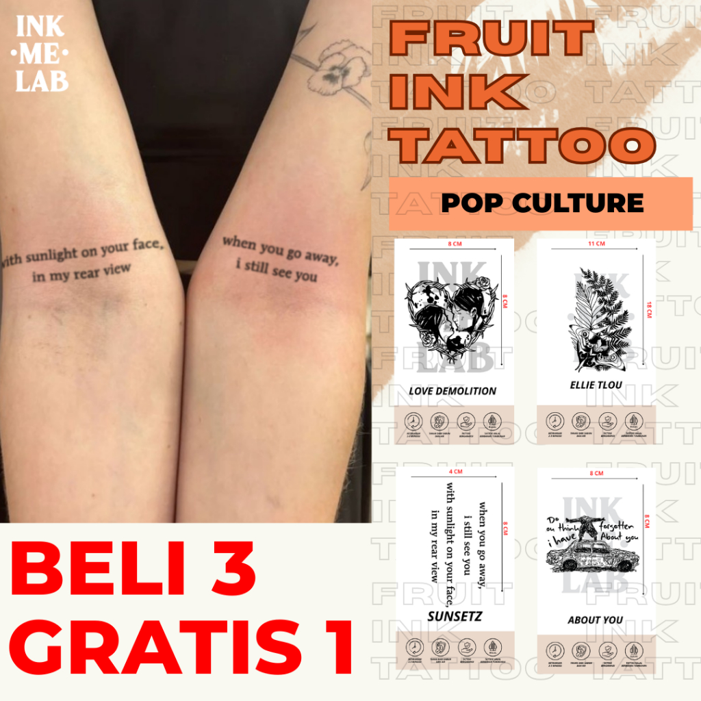 FRUIT INK TATTOO POP CULTURE COLLECTION
