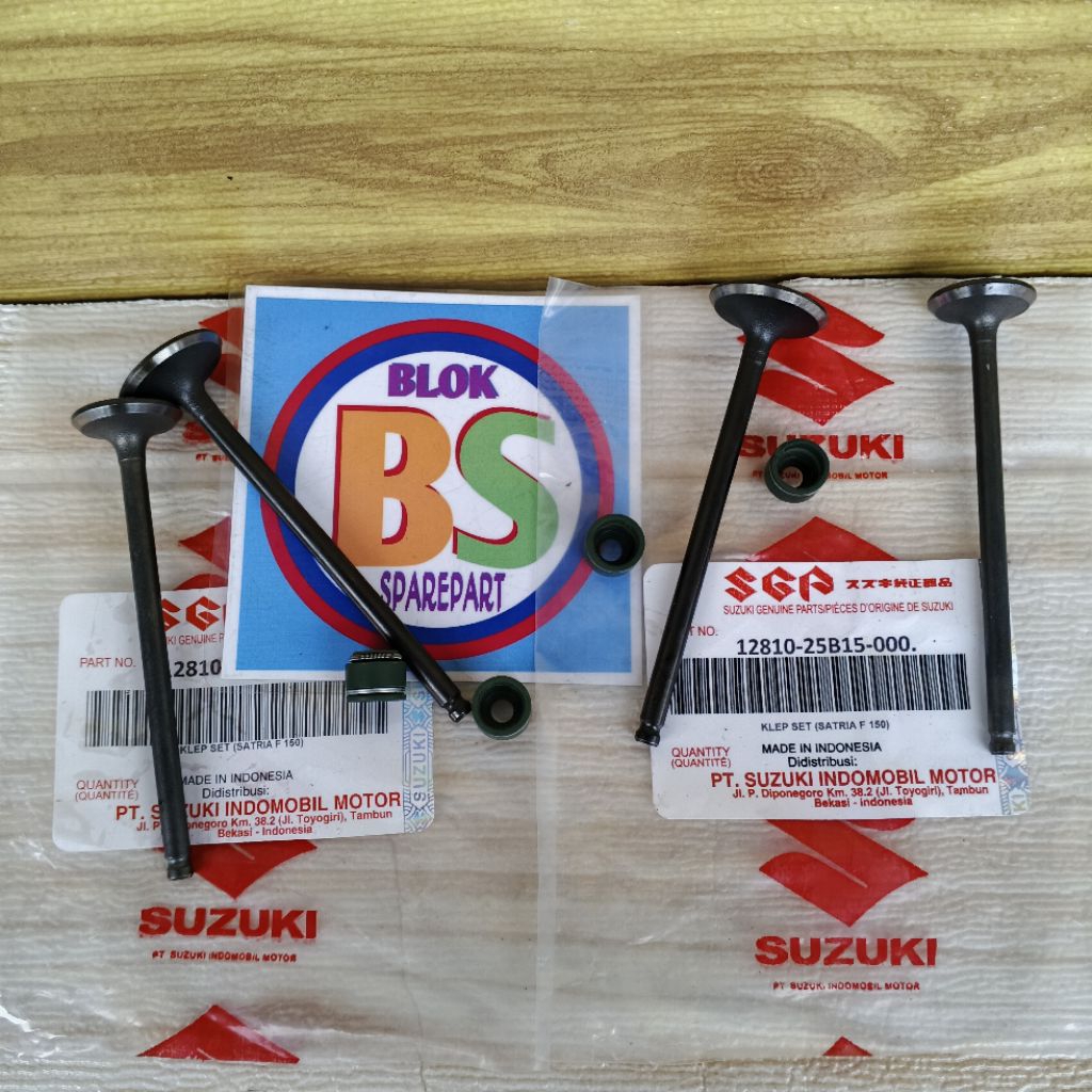 KLEP SET PAYUNG KLEP PLES SEAL KLEP SATRIA FU 150 ORI (1SET/4PCS)