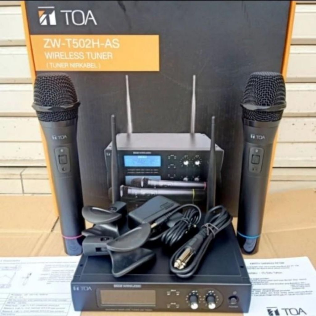 Toa Zwt 502h Mic Wireless Toa 2mic Handle Wireless Original Garansi
