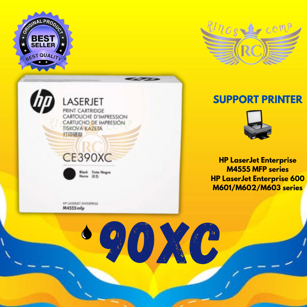 Toner HP 90XC Original (CE390XC) Printer M4555 MFP M603