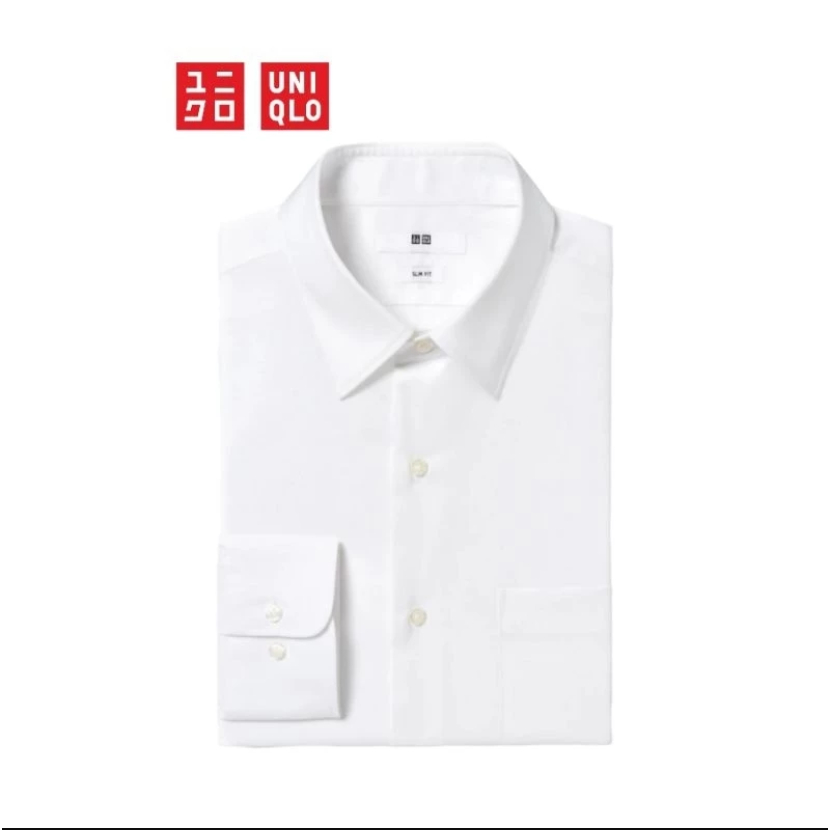 Kemeja Putih Uniqlo Kemeja Premium Kemeja Pria Lengan Panjang