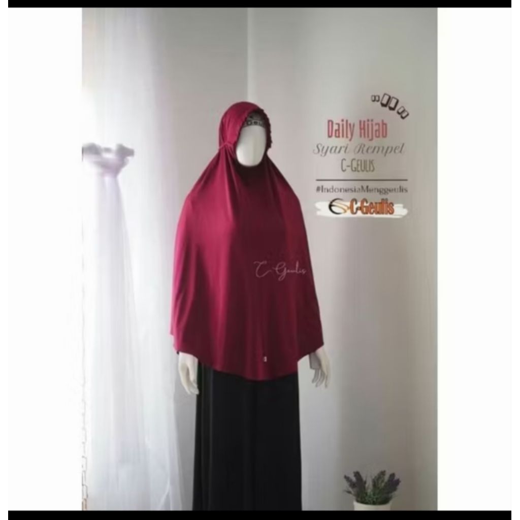 C-Geulis Daily Hijab Syar'i Rempel