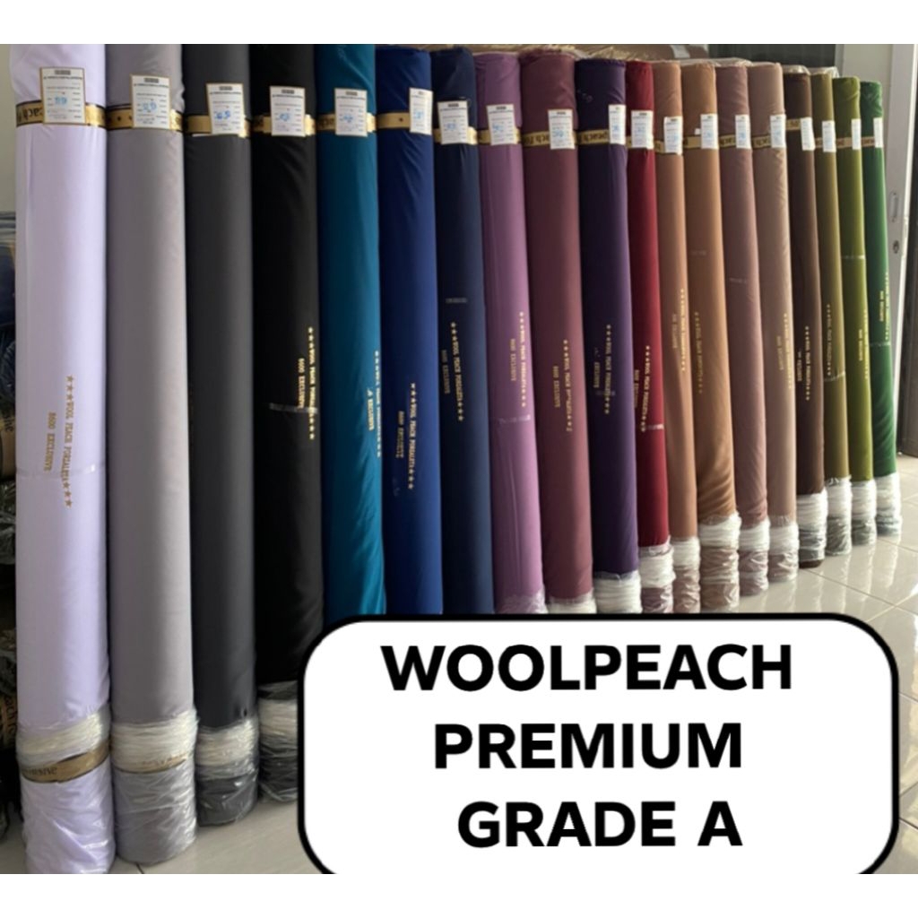 kain wolfis premium Harga per setengah meter Bahan tebal,Lembut Dan Tidak menerawang