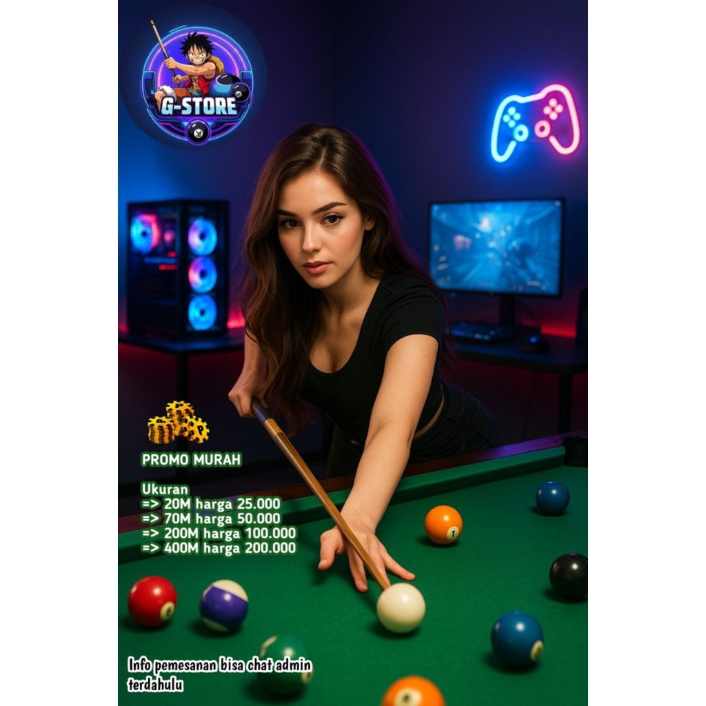 Mini pool meja 8 ball billiard - pro player pool original