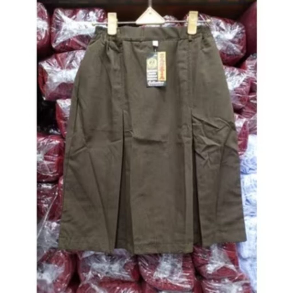 Rok Pramuka SMP Pendek / Rok Pramuka SMP Pinggang Karet / Rok Pramuka SMP Span