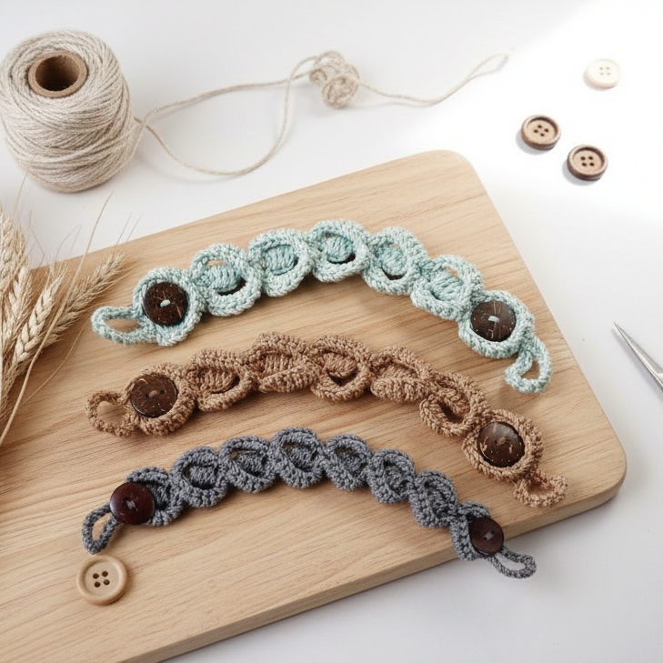 PREMIUM) KONEKTOR MASKER BARU - KONEKTOR RAJUT HIJAB - TALI MASKER - KONEKTOR MASKER RAJUT MEWAH UNI