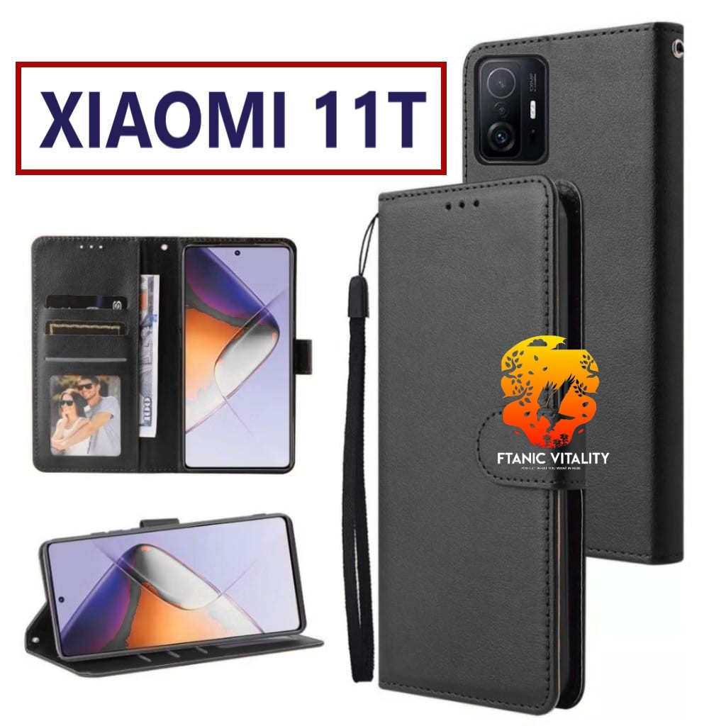 FLIP LEATHER CASING XIAOMI MI 11T CASE KULIT FLIP WALLET LEATHER DOMPET KULIT PREMIUM SARUNG BUKA TU