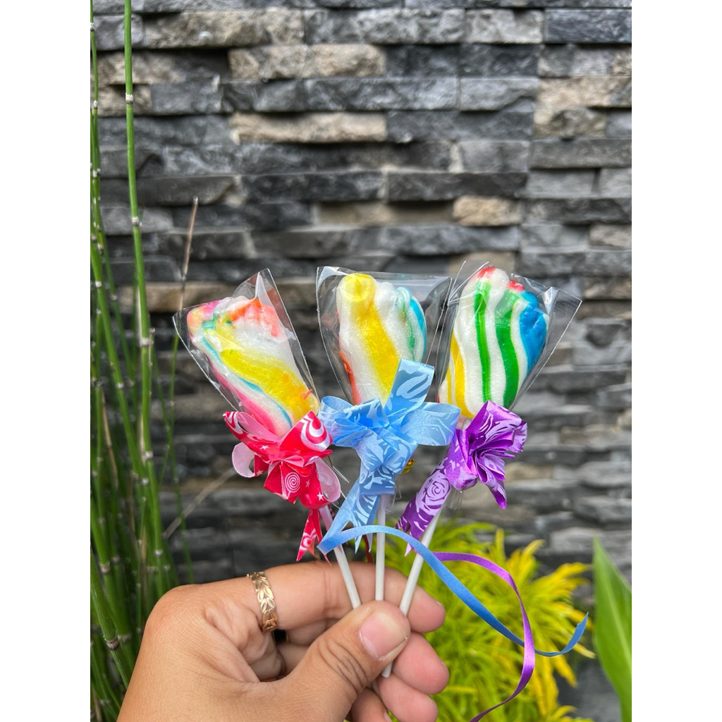 Permen Lolipop Kaki Besar Pita isi 20 PCS Grosir Nggraming Lolipop
