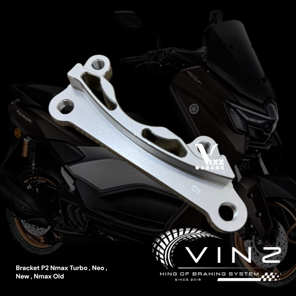 Bracket Kaliper 2 Piston Nmax Turbo Nmax Neo Nmax Old Nmax New Brembo Frando , Breket Kaliper P2 Nma