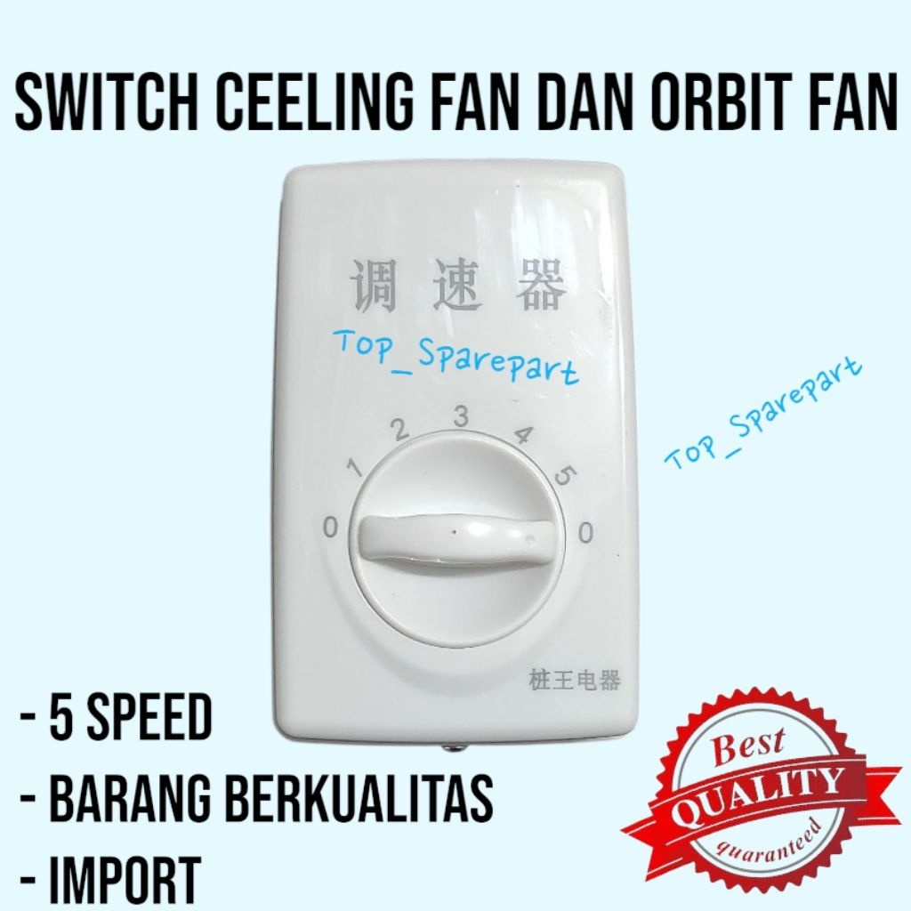 SWITCH SAKRAL CEILING FAN DAN ORBIT FAN 5 SPEED