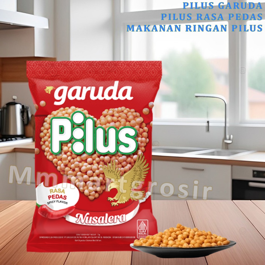 Pilus Garuda / Makanan Ringan Pilus / Pilus Rasa Pedas / 80gr