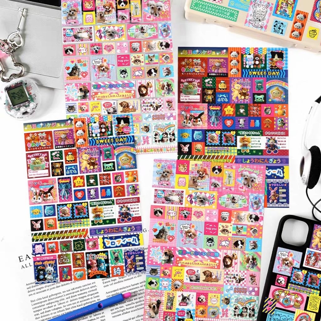 Japanese Retro Magazine Sticker Comic Style Film Sticker