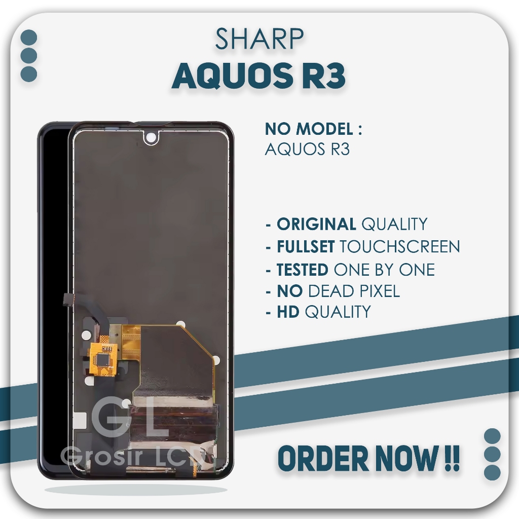 Grosir LCD Sharp Aquos R3 - Fullset Touchscreen