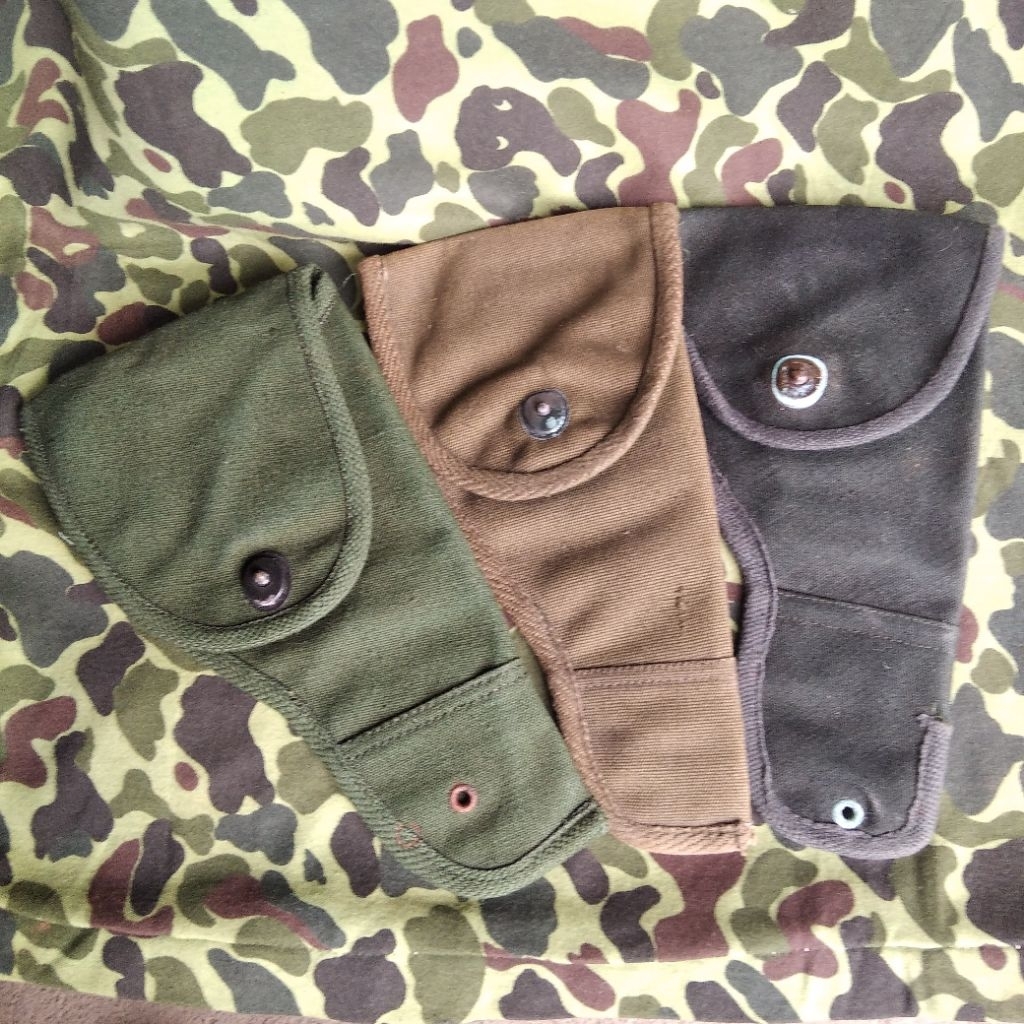 holster kanvas jadul sarung senjata pejuang tentara jadul polisi jadul jatah abri lama seroja timtim