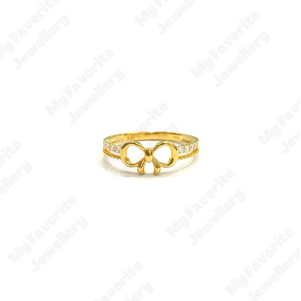 Cincin Pita Layer Ad Uk18 Emas Asli Kadar 700 16K
