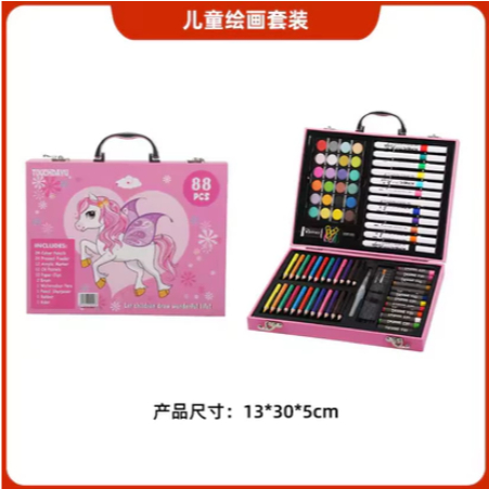 Spidol Akrilik Set 113 Pcs / Spidol Cat Air Crayon/ Spidol, Pensil Warna, Cat Air/ Box Alat Lukis Cr