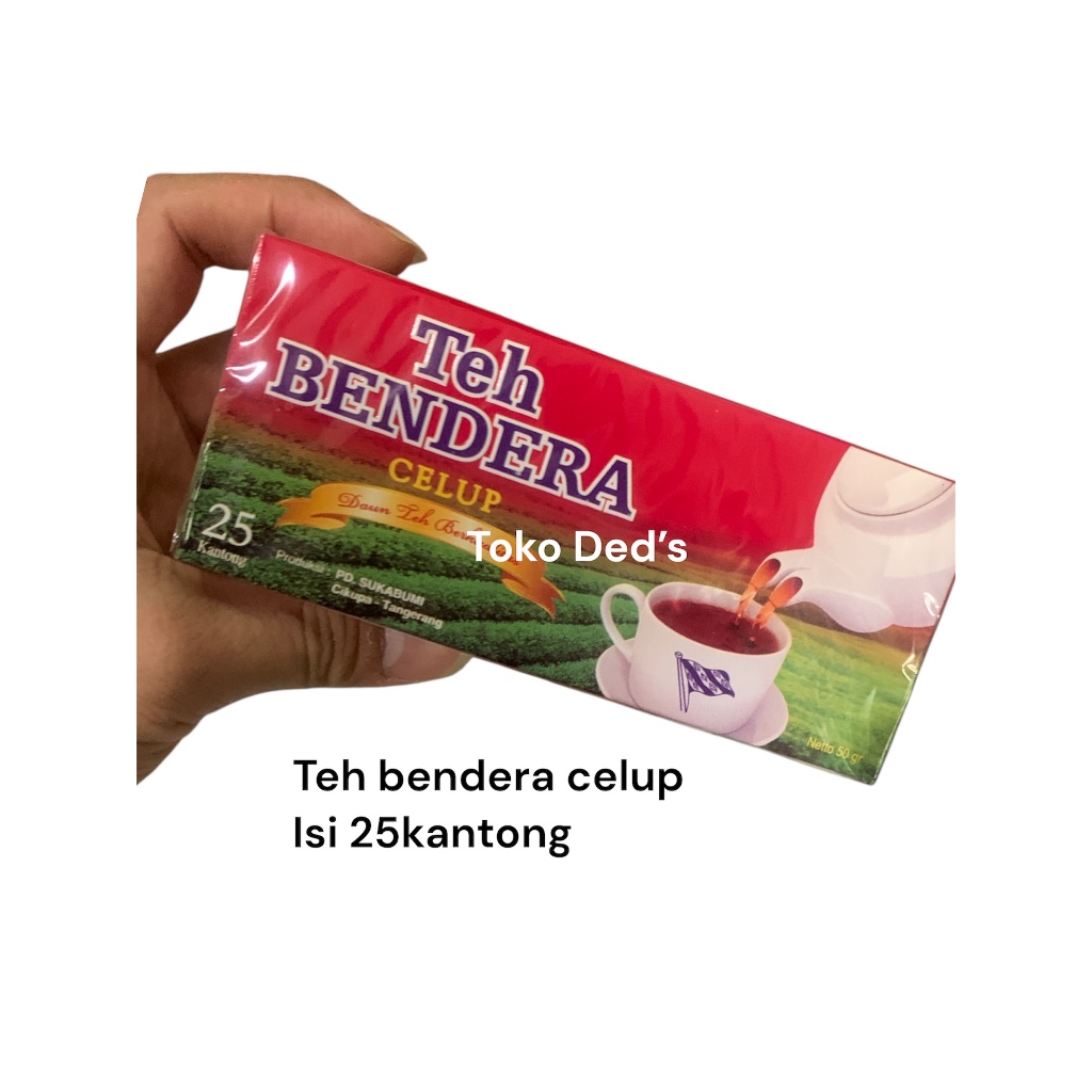 Teh bendera celup kotak 25kantong