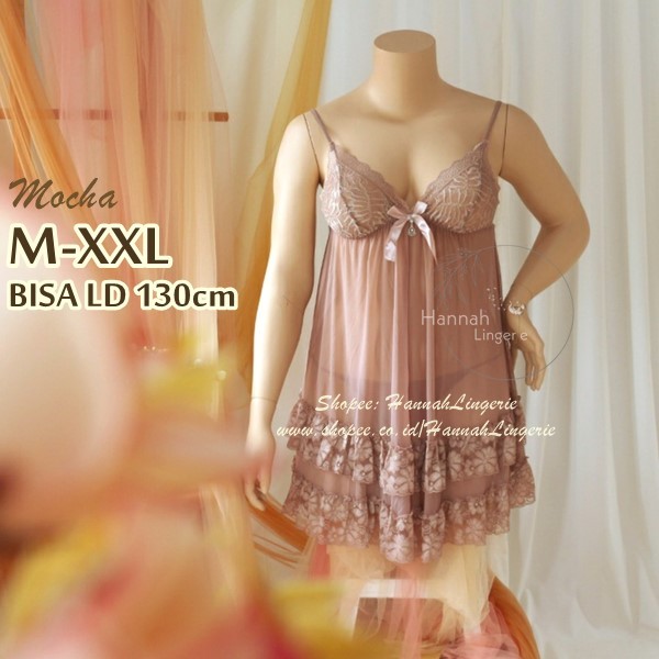 Transparan Lingerie M L XL XXL, Baju TidurSexy Cantik Hot Ukuran Besar Jumbo Big Size 999 Macan