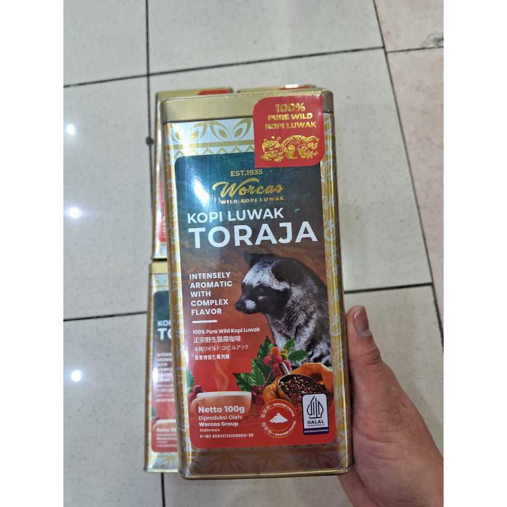 

WORCAS Kopi Luwak Toraja 100gr Tin Can