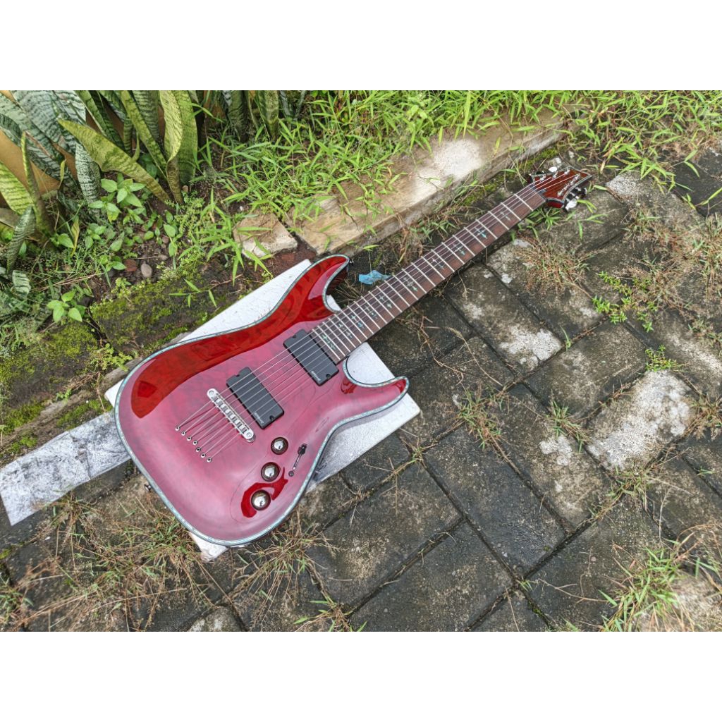 Gitar Schecter Hellraiser C-7 Black Cherry