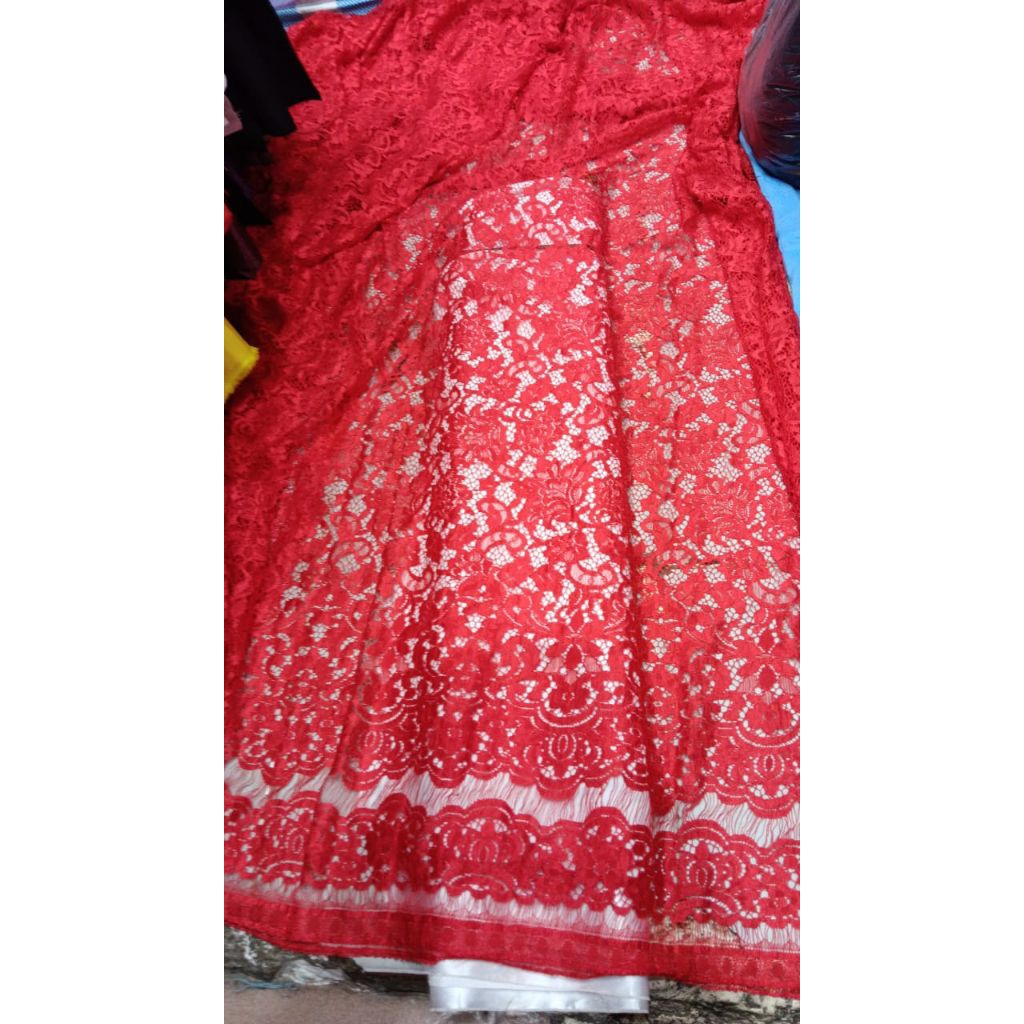 KAIN RENDA BROKAT/BRUKAT KEBAYA  SEMI PRANCIS MURAH