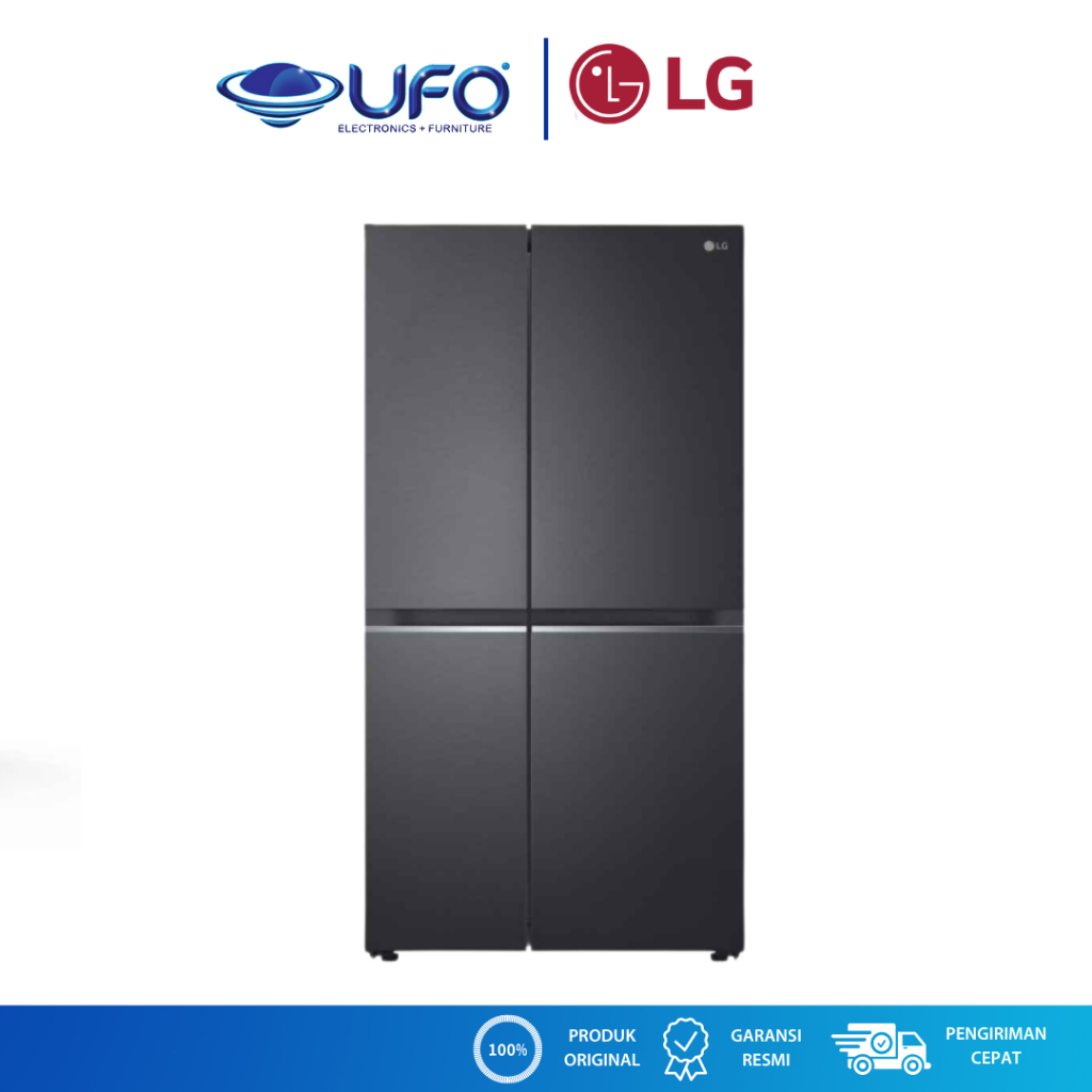 LG Kulkas 4 Pintu Side By Side Smart Inverter 647 GCB257SQZL