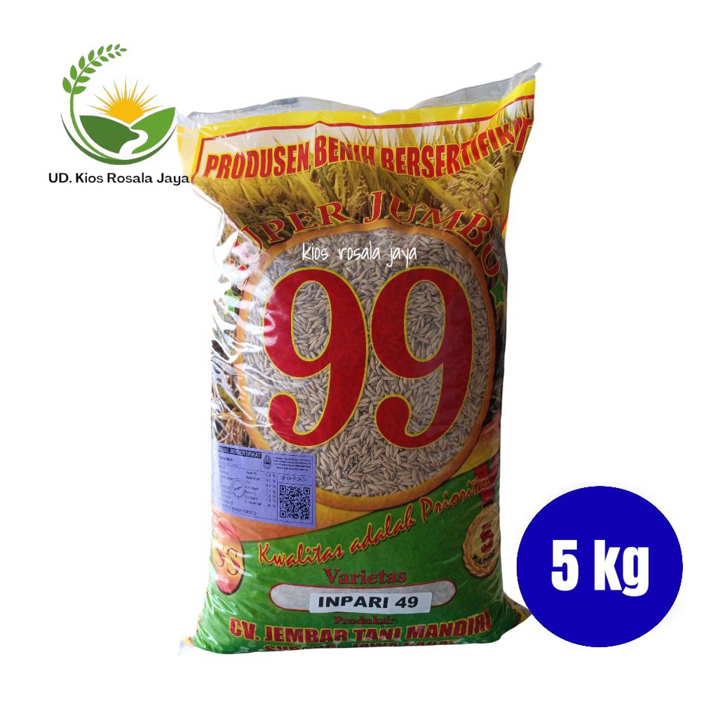 Benih Padi Inpari 49 Jembar 99 Super Jumbo 5 kg