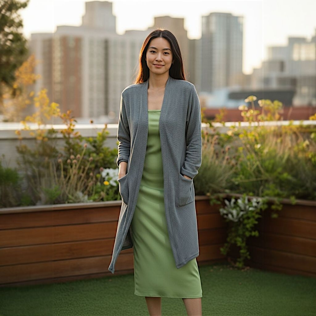 maimarz.co | Cardigan Knit Uniqlo Premium (mesh)