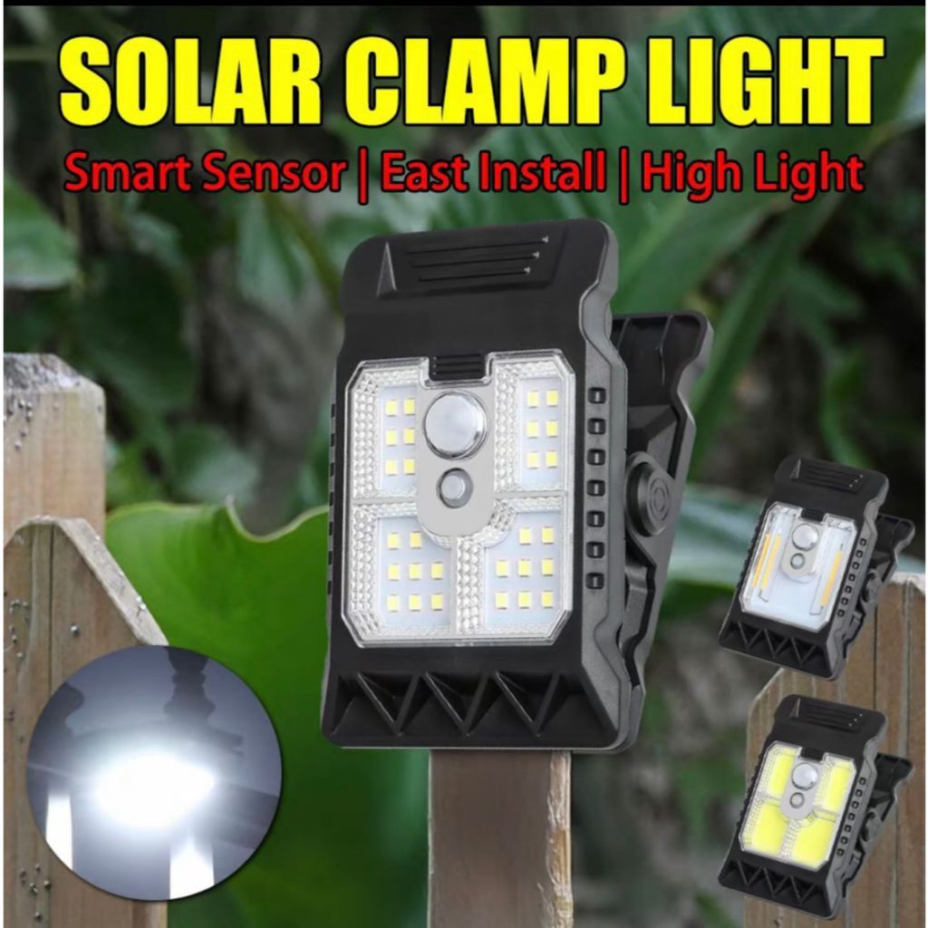 {LUCK.B} Lampu Taman Tenaga Surya / Lampu Jepit Lampu Solar Jepit Tenaga Surya / Lampu Dinding Taman