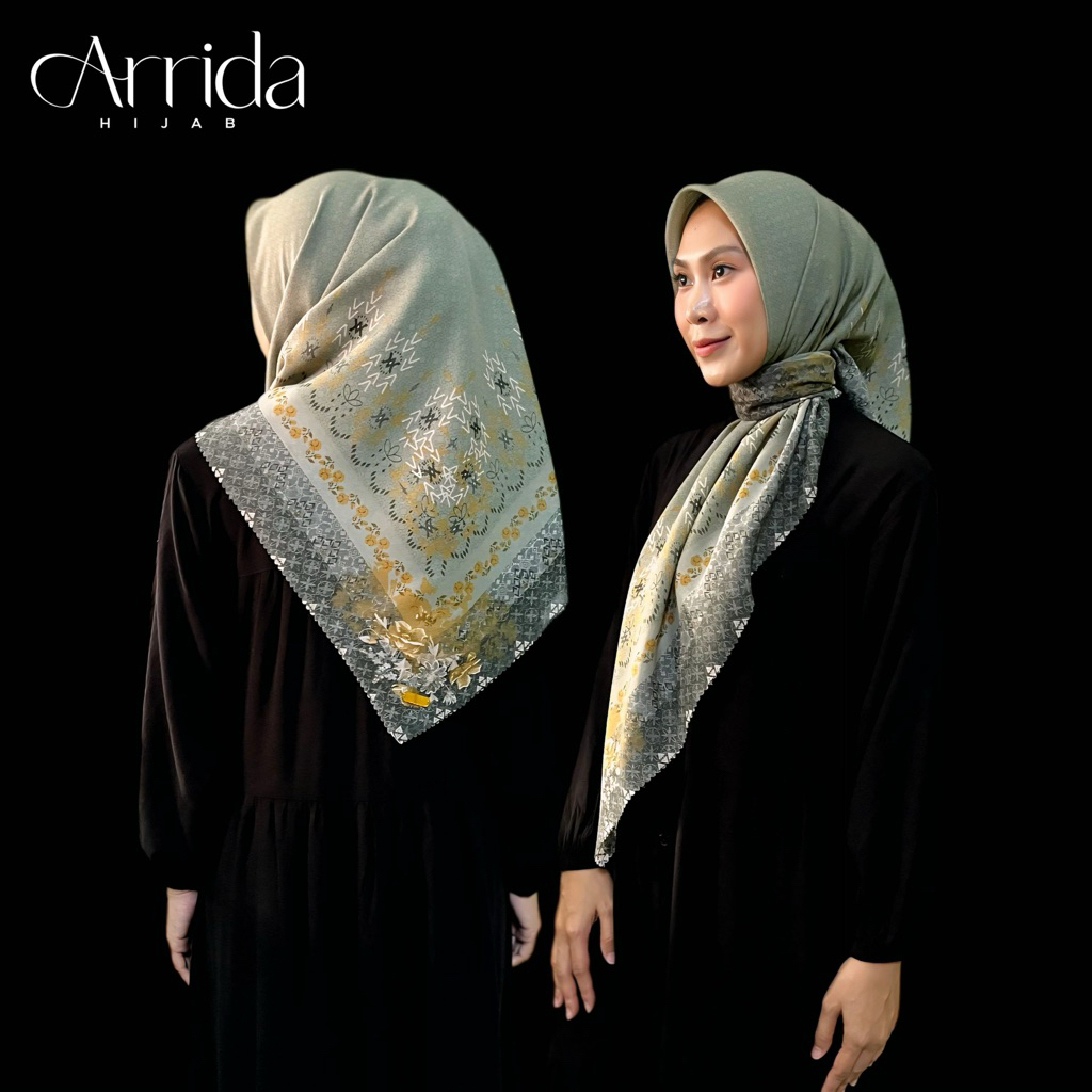 Voal Motif Sage Green Premium Logo 110x110 FREE POUCH / Voal motif Hijau logo / Voal Motif Mint Logo