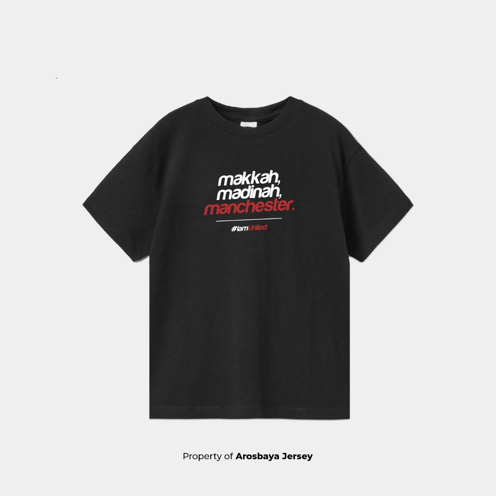 Kaos / T-Shirt Casual Lengan Pendek - Makkah, Madinah, Manchester