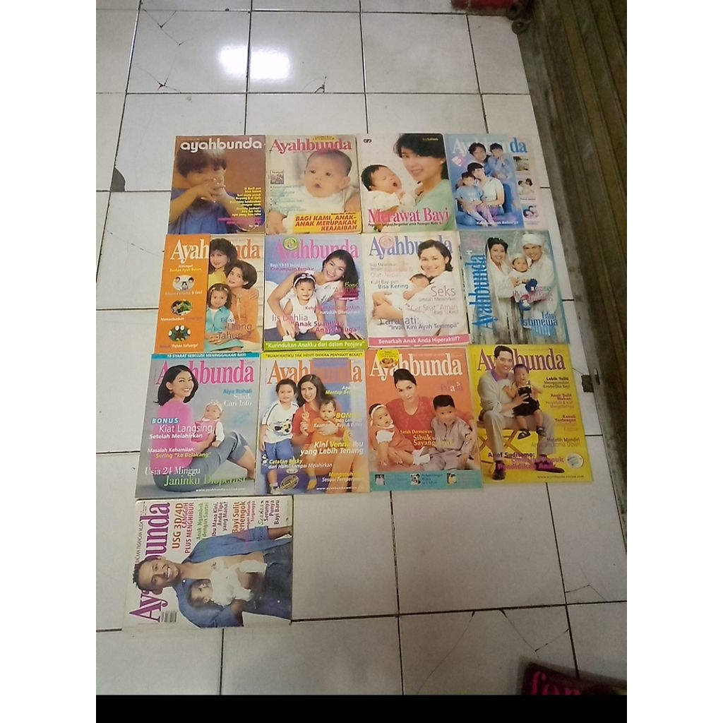MAJALAH AYAHBUNDA DIJUAL SATUAN TAHUN 1986 sampai 2005