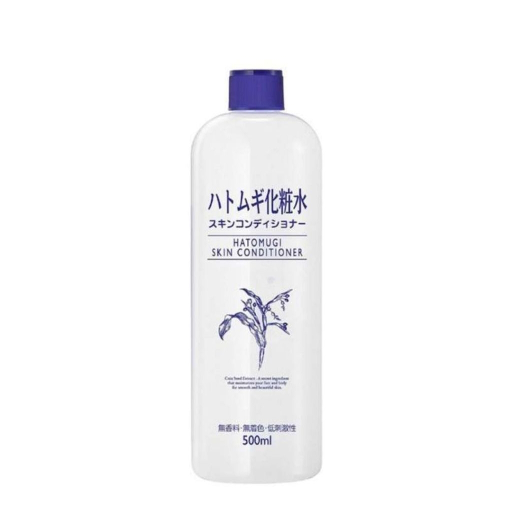 [NEW FULLSIZE 500ML] ORIGINAL HATOMUGI Japan Skin Conditioner Essence Hydrating Face and Body Toner 
