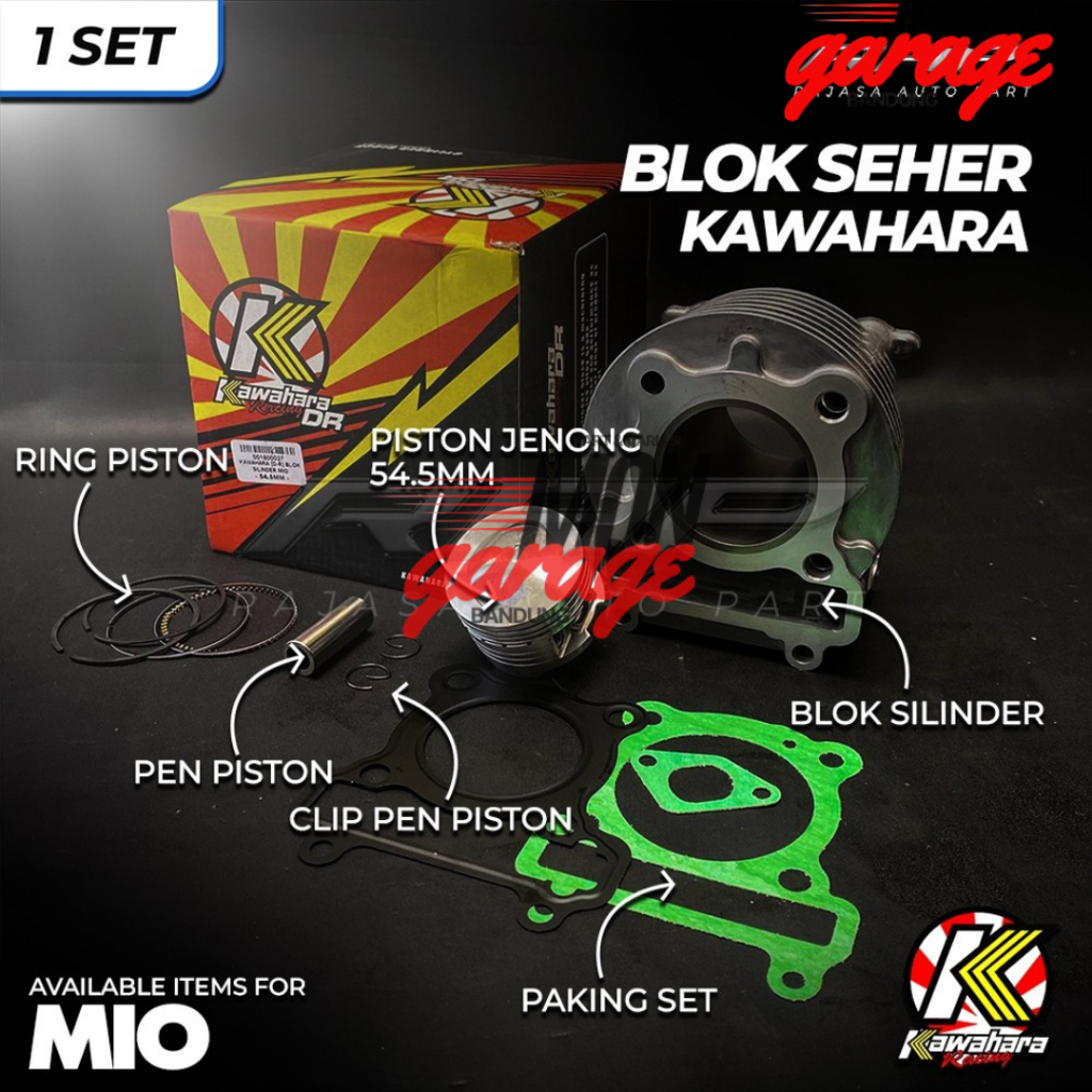 BLOK SEHER/BORING MIO LAMA MIO SPORTY MIO SMILE MIO SOUL BORE UP 54,5MM CYLINDER BLOK MIO LAMA 54,5M