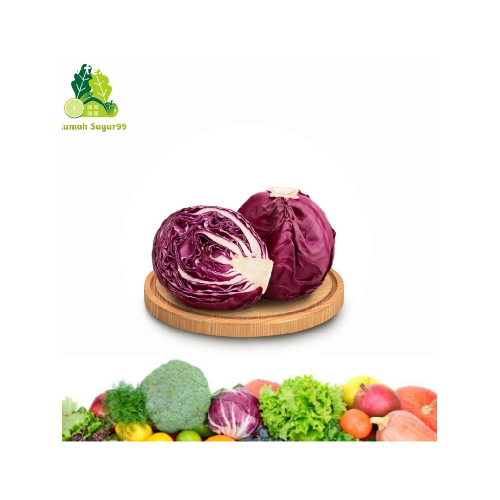 Kol Ungu | Kol Kubis Ungu Premium Grade perbuah ( 600g - 1000g )