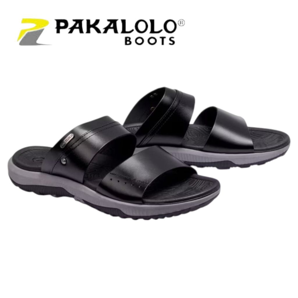 SANDAL PRIA KULIT ASLI / PAKALOLO GLORY 03 HITAM ORIGINAL