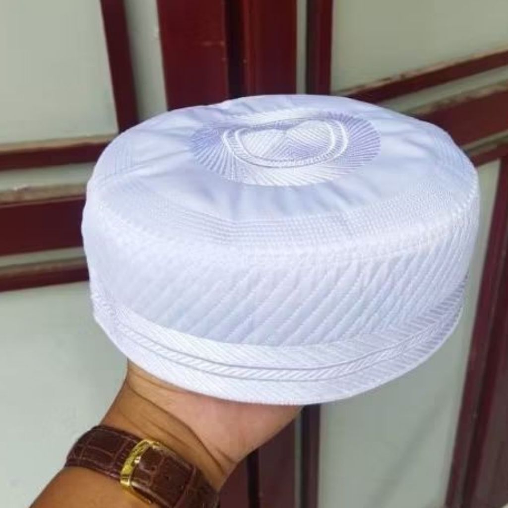 Peci Putih|Peci Madinah Original |Peci Madinah Bugis|Peci Madinah |Kopiah Putih|Songkok Putih Laki -