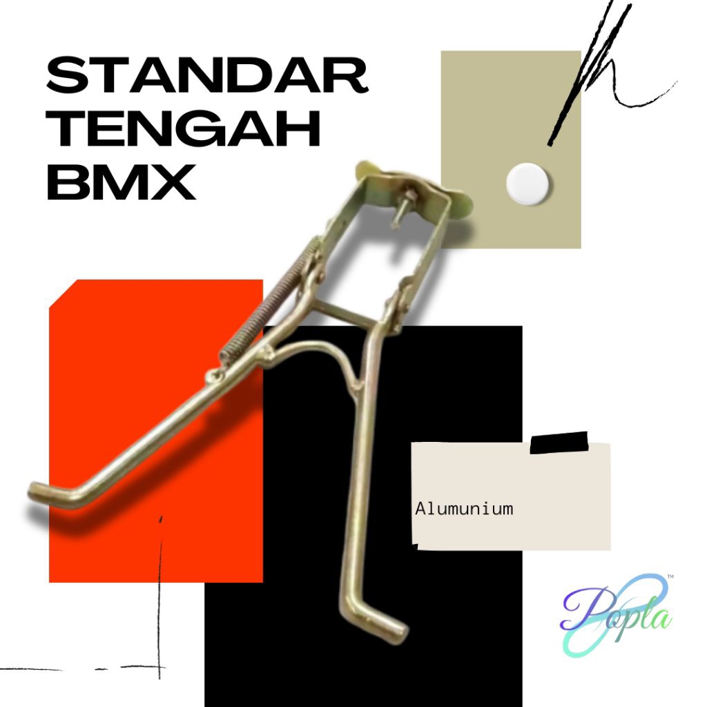 standar jagang tengah sepeda bmx 20 inch gold