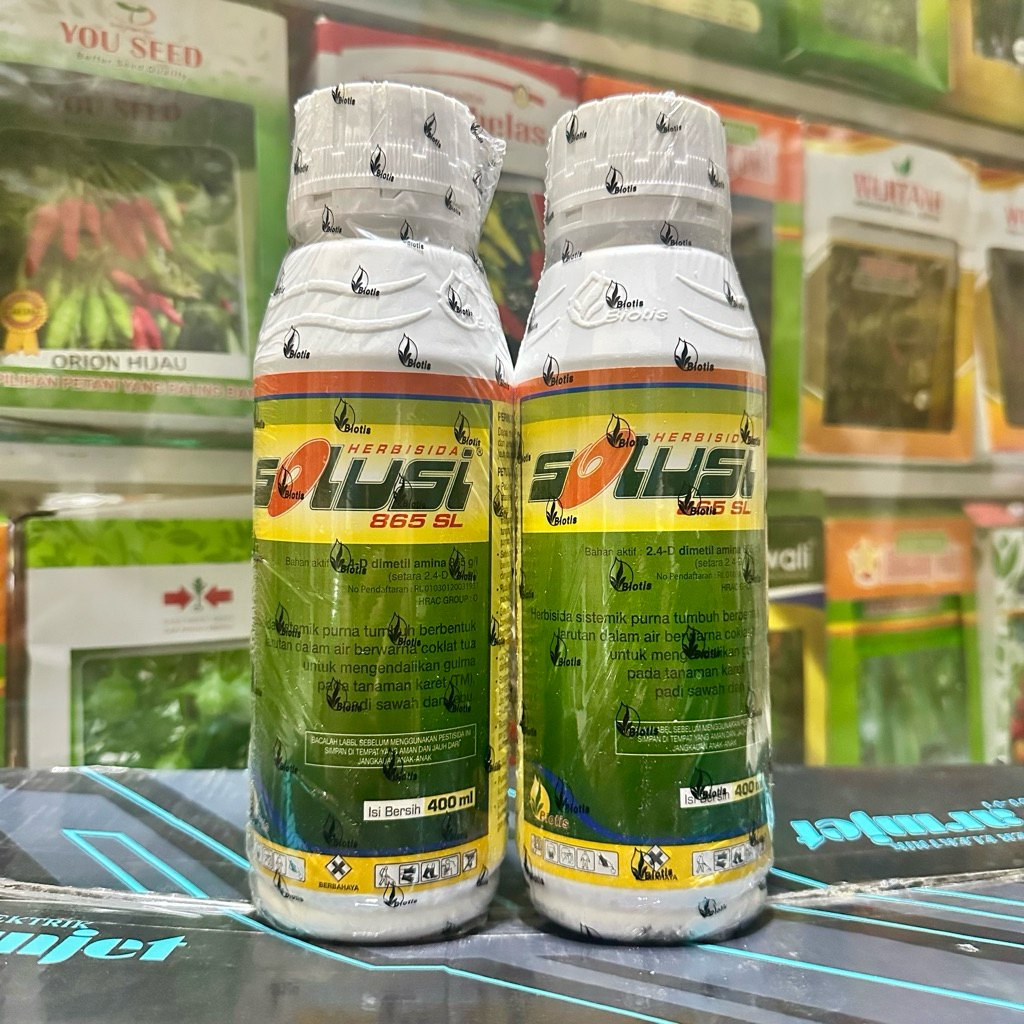 Herbisida SOLUSI 865 SL 400ml - Herbisida Selektif Padi dan Pembeku Biji Gulma