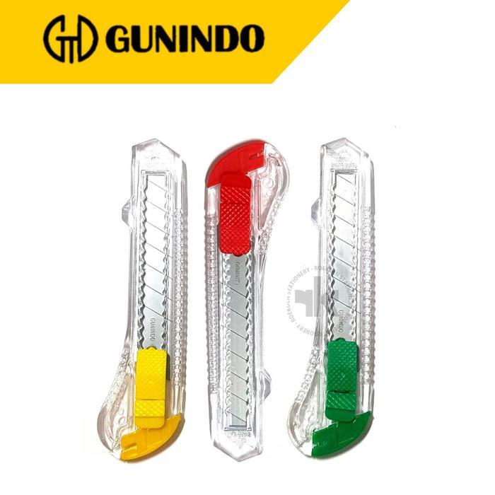 Cutter GUNINDO Besar A -18  GUNINDO cutter besar bening 1pcs