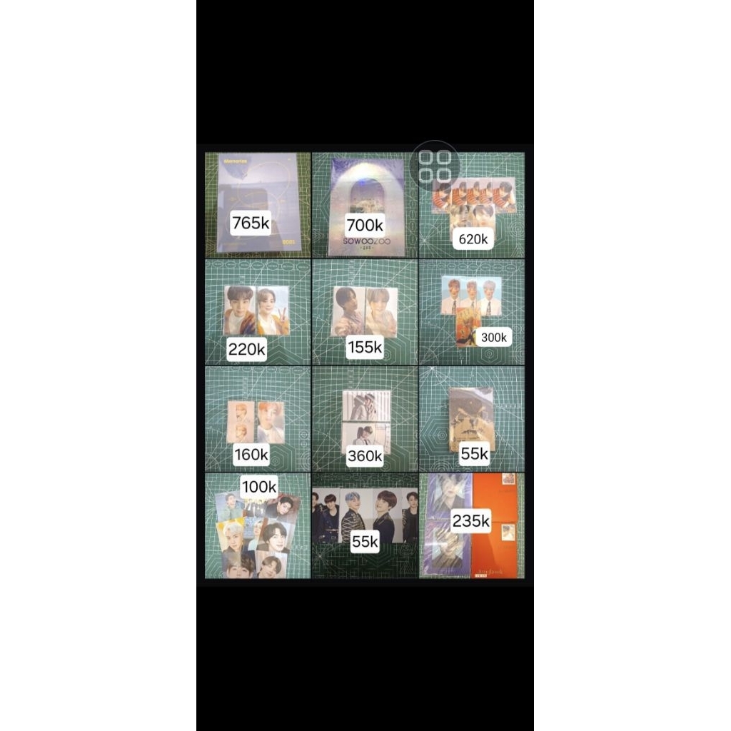Photocard PC BTS Official SLA SE TEAR O SUGA PERSONA BE SOWOOZOO MEMO21