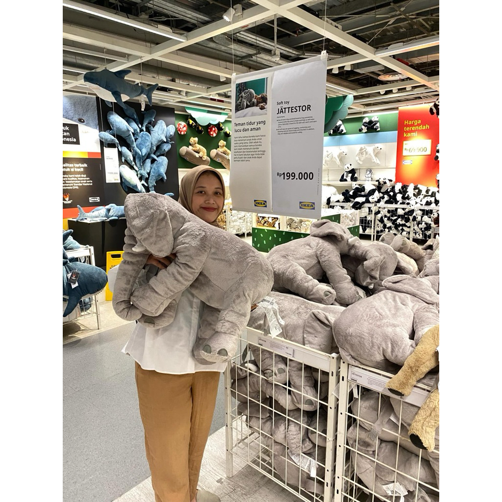 JÄTTESTOR (Boneka Gajah IKEA)